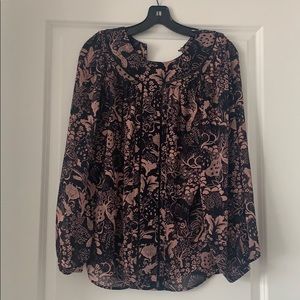 FLORAL ANN TAYLOR TOP